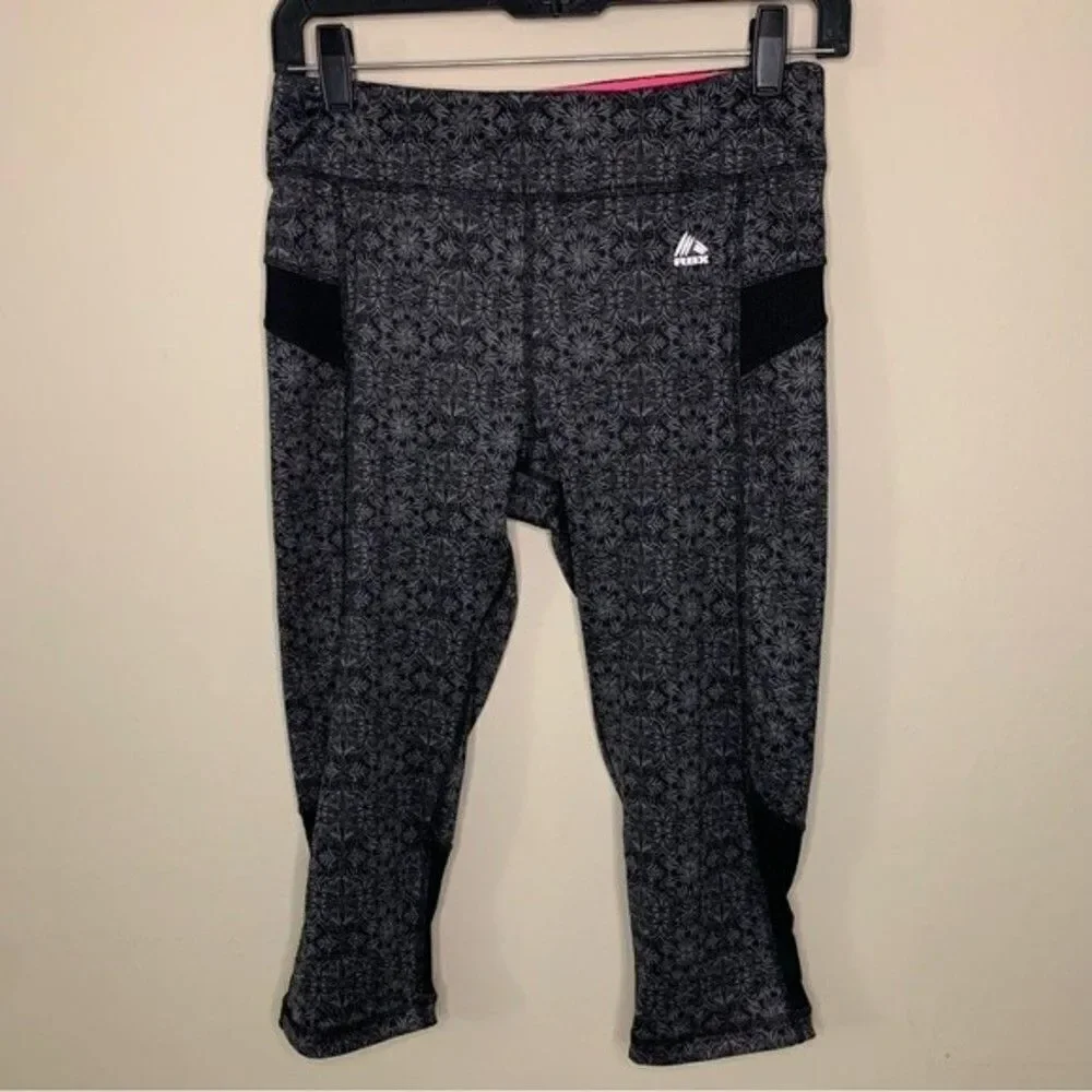 RBX Capri Patterned Leggings Size Medium